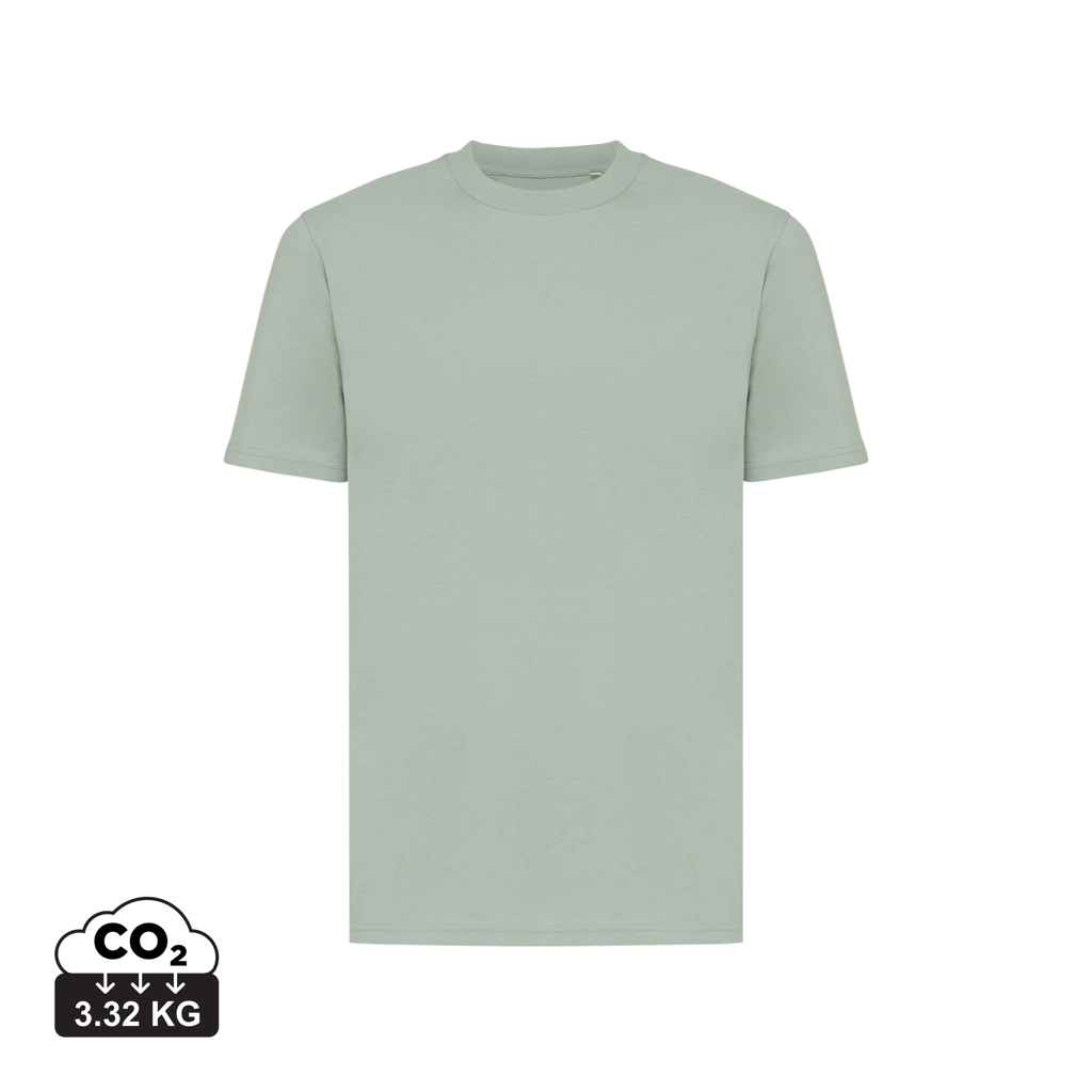 T-shirt en coton bio unisexe à personnaliser Sierra Iqoniq Iceberg green